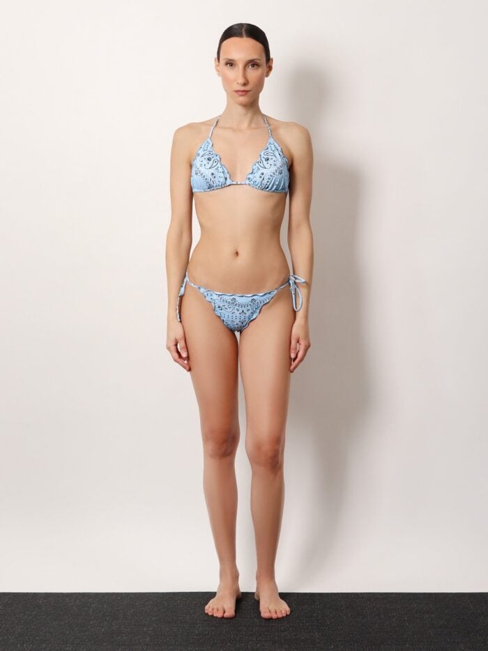 MC2 SAINT BARTH Sagittarius Bikini Top With Multicolor Print