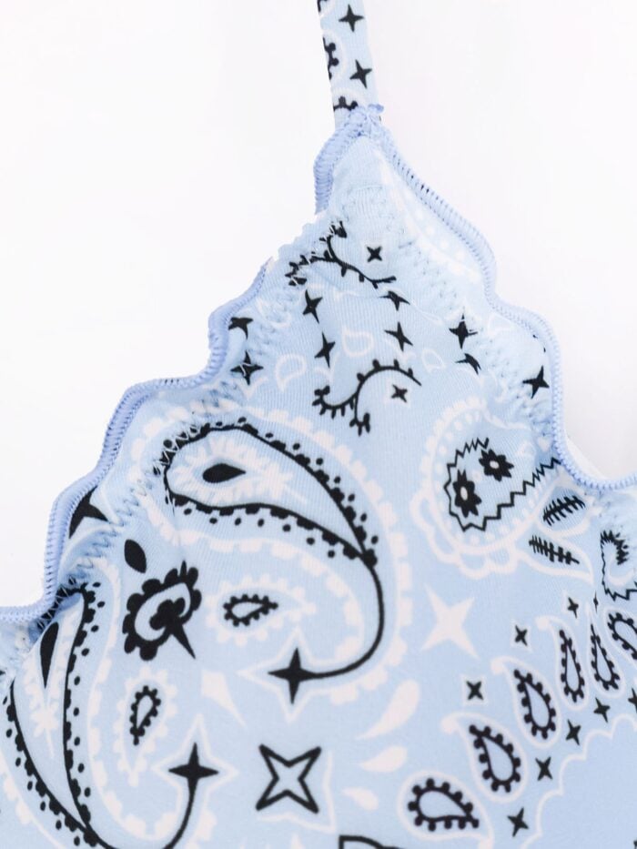 MC2 SAINT BARTH Sagittarius Bikini Top With Multicolor Print