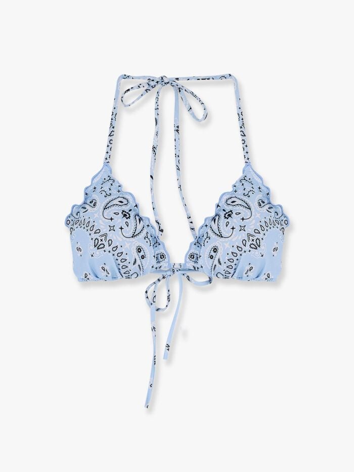 MC2 SAINT BARTH Sagittarius Bikini Top With Multicolor Print