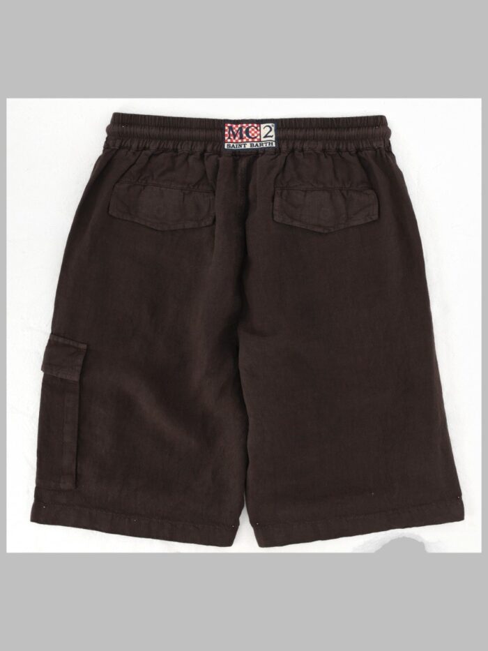 MC2 SAINT BARTH SHORTS IN LINO CON COULISSE
