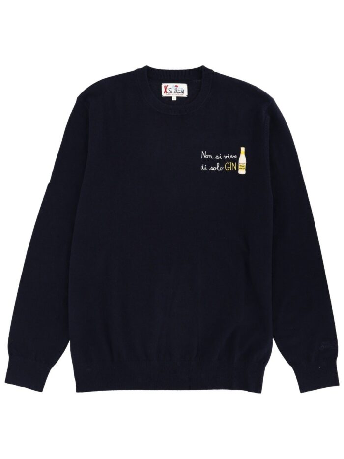 MC2 SAINT BARTH SWEATER WITH EMBROIDERY