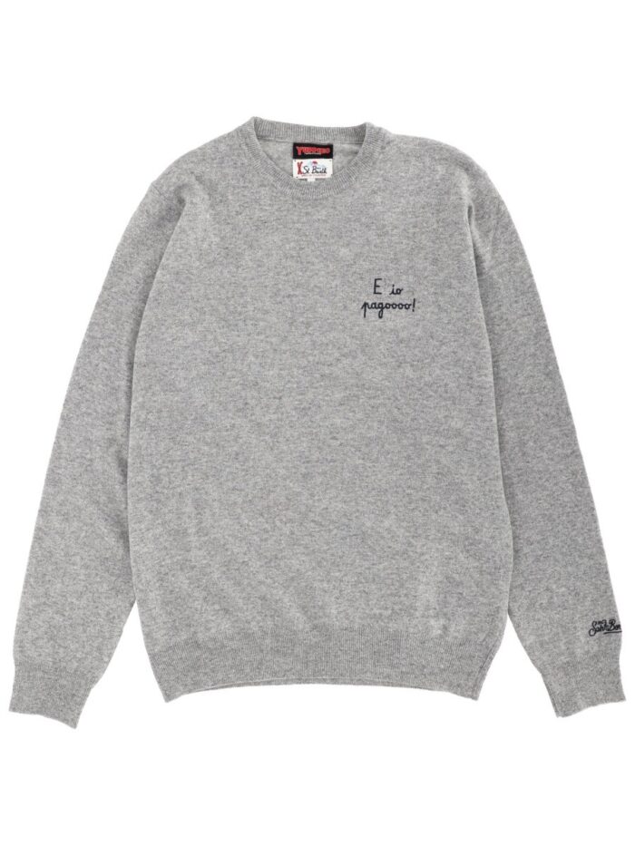 MC2 SAINT BARTH SWEATER WITH EMBROIDERY