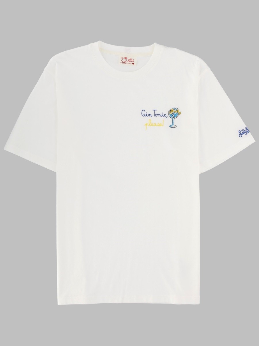 MC2 SAINT BARTH T-SHIRT CON RICAMO