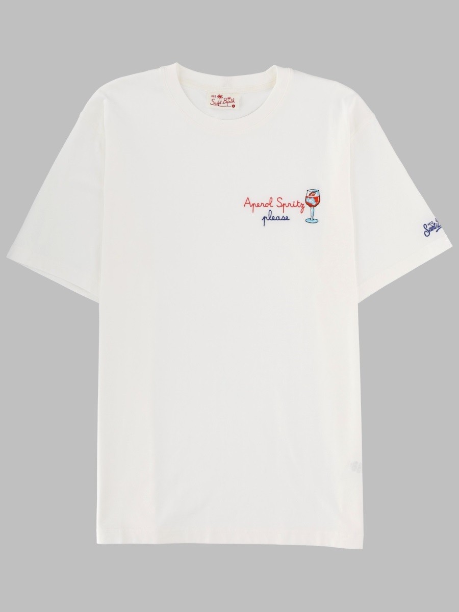MC2 SAINT BARTH T-SHIRT CON RICAMO