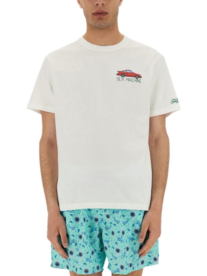 MC2 SAINT BARTH T-SHIRT WITH PRINT