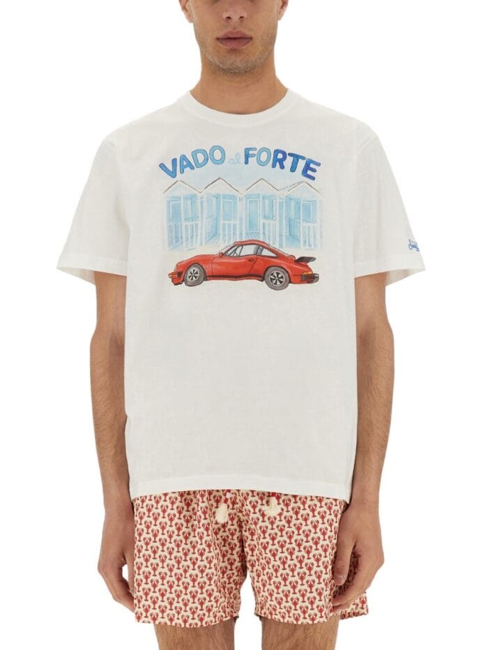 MC2 SAINT BARTH T-SHIRT WITH PRINT