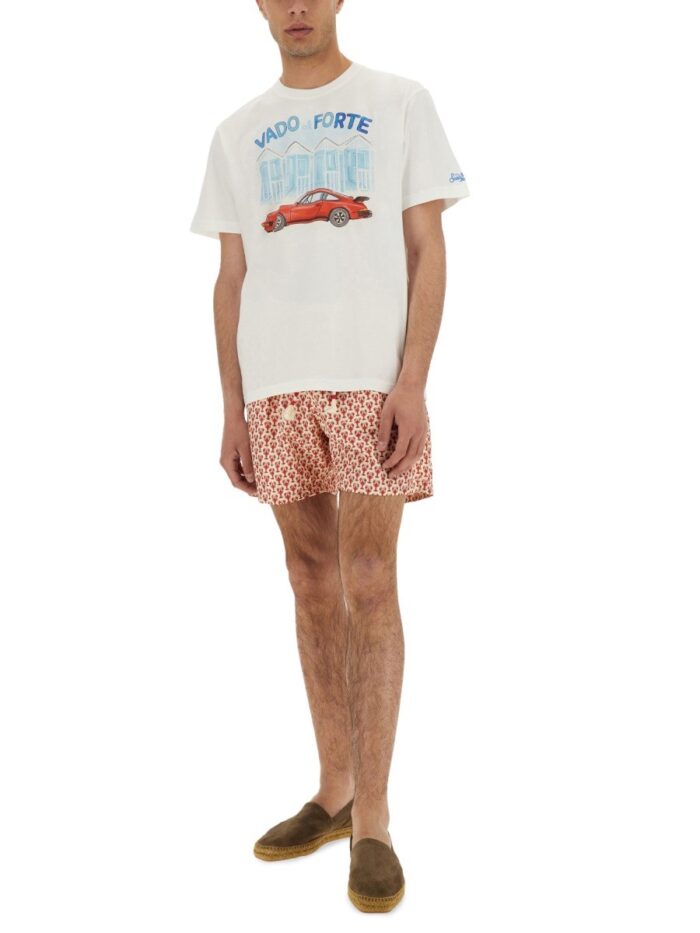 MC2 SAINT BARTH T-SHIRT WITH PRINT