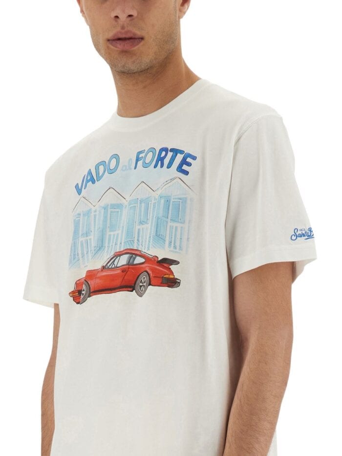 MC2 SAINT BARTH T-SHIRT WITH PRINT