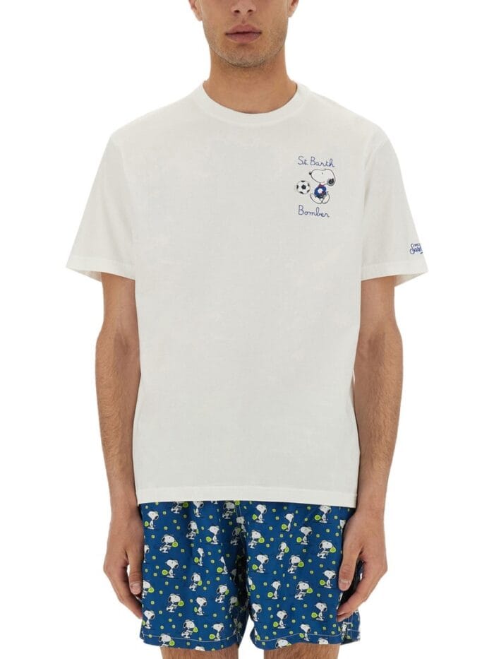 MC2 SAINT BARTH T-SHIRT WITH PRINT