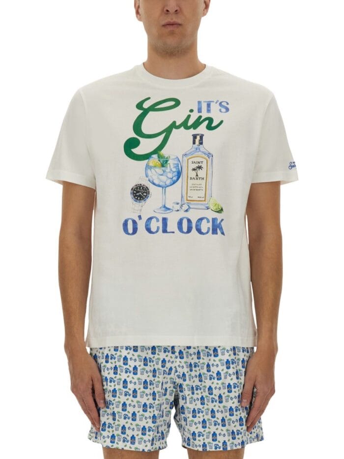 MC2 SAINT BARTH T-SHIRT WITH PRINT