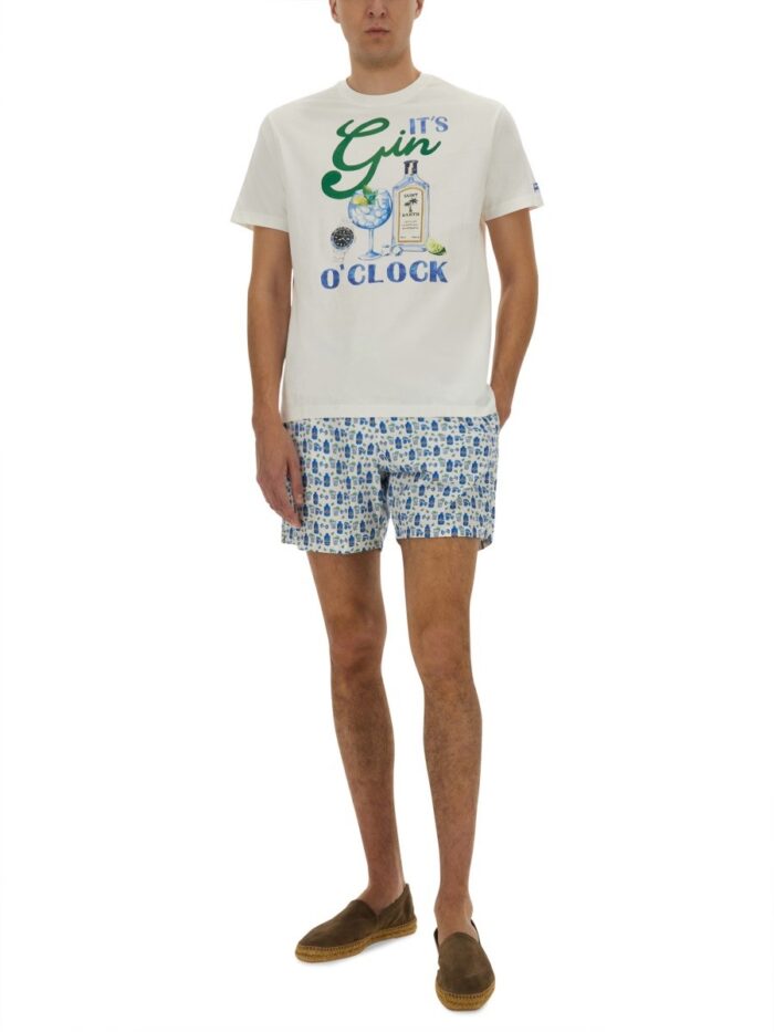 MC2 SAINT BARTH T-SHIRT WITH PRINT