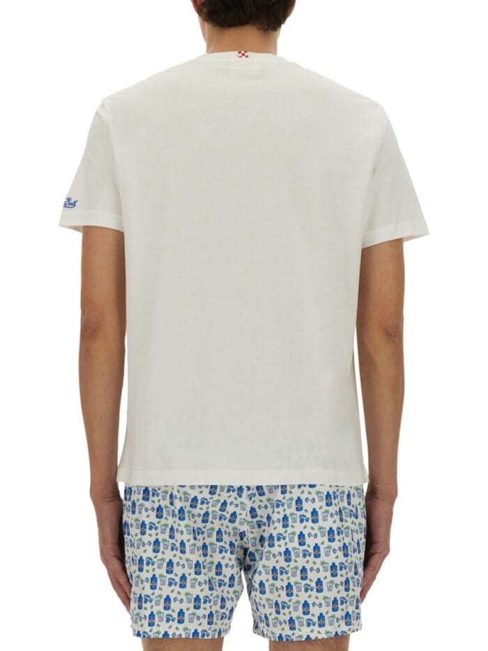 MC2 SAINT BARTH T-SHIRT WITH PRINT