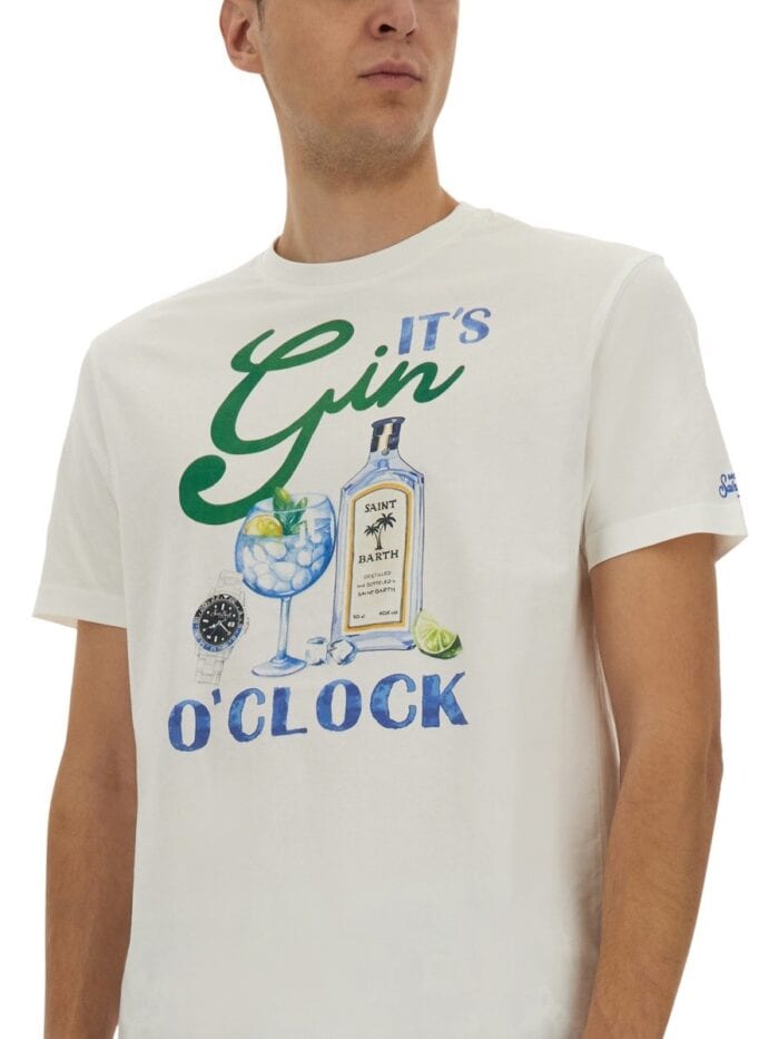 MC2 SAINT BARTH T-SHIRT WITH PRINT