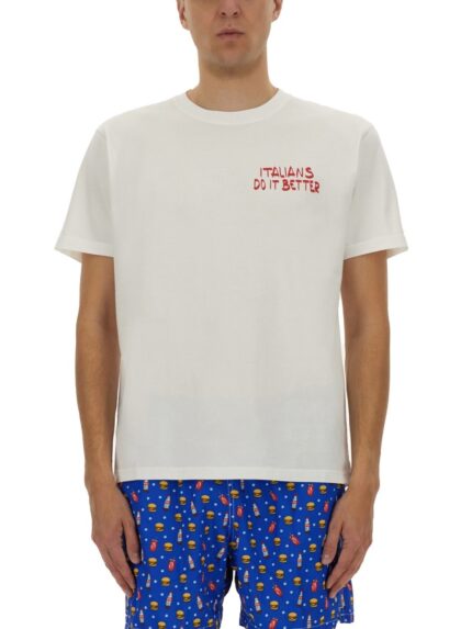 MC2 SAINT BARTH T-SHIRT WITH PRINT