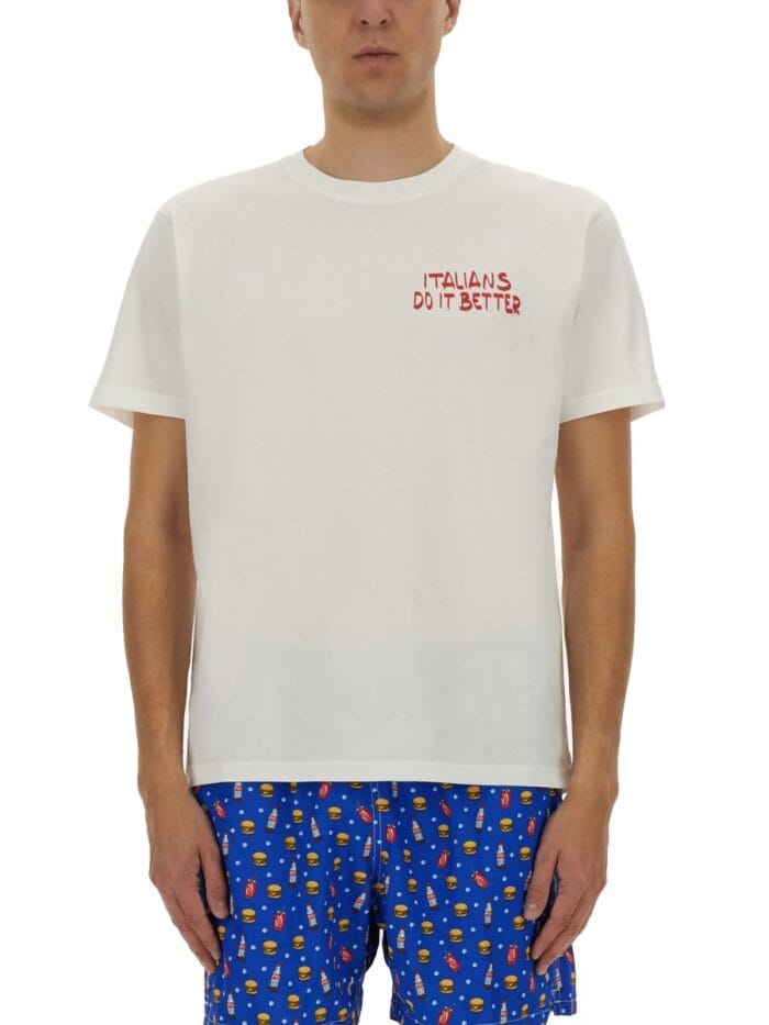 MC2 SAINT BARTH T-SHIRT WITH PRINT