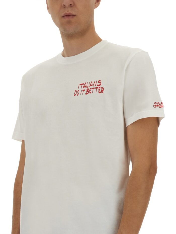 MC2 SAINT BARTH T-SHIRT WITH PRINT