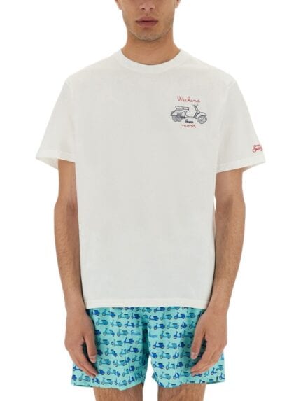 MC2 SAINT BARTH T-SHIRT WITH PRINT