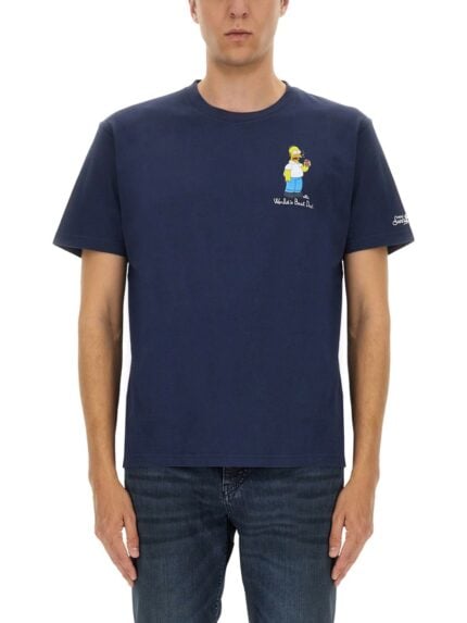 MC2 SAINT BARTH T-SHIRT WITH PRINT