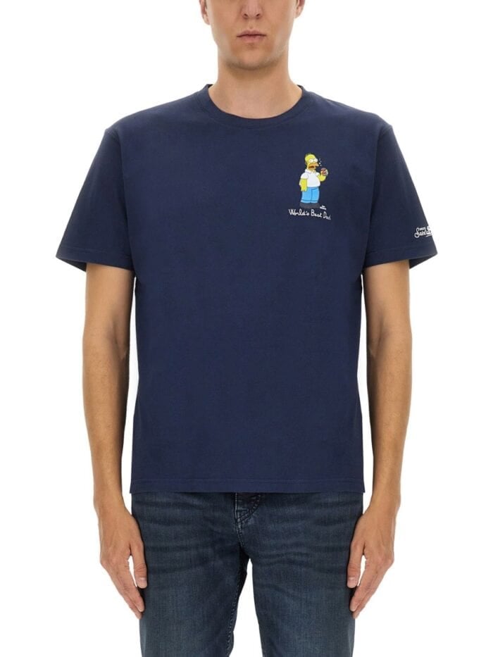 MC2 SAINT BARTH T-SHIRT WITH PRINT