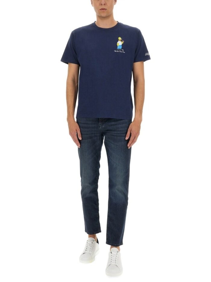 MC2 SAINT BARTH T-SHIRT WITH PRINT