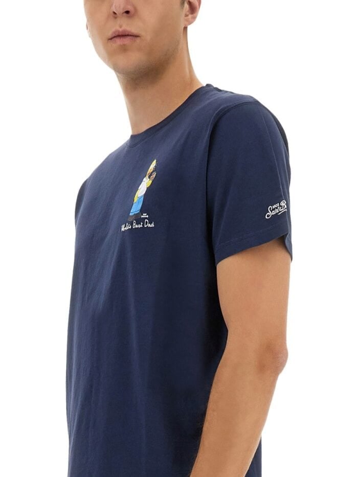 MC2 SAINT BARTH T-SHIRT WITH PRINT