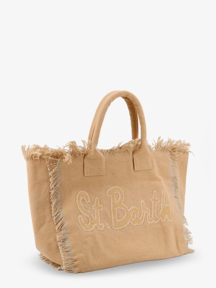 MC2 SAINT BARTH Vanity Canvas Shioulder Bag With Frayed Edges