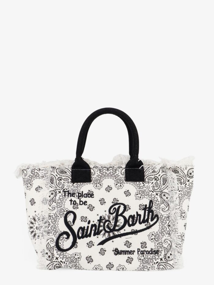 MC2 SAINT BARTH Vanity Canvas Shoulder Bag With Bandana Print