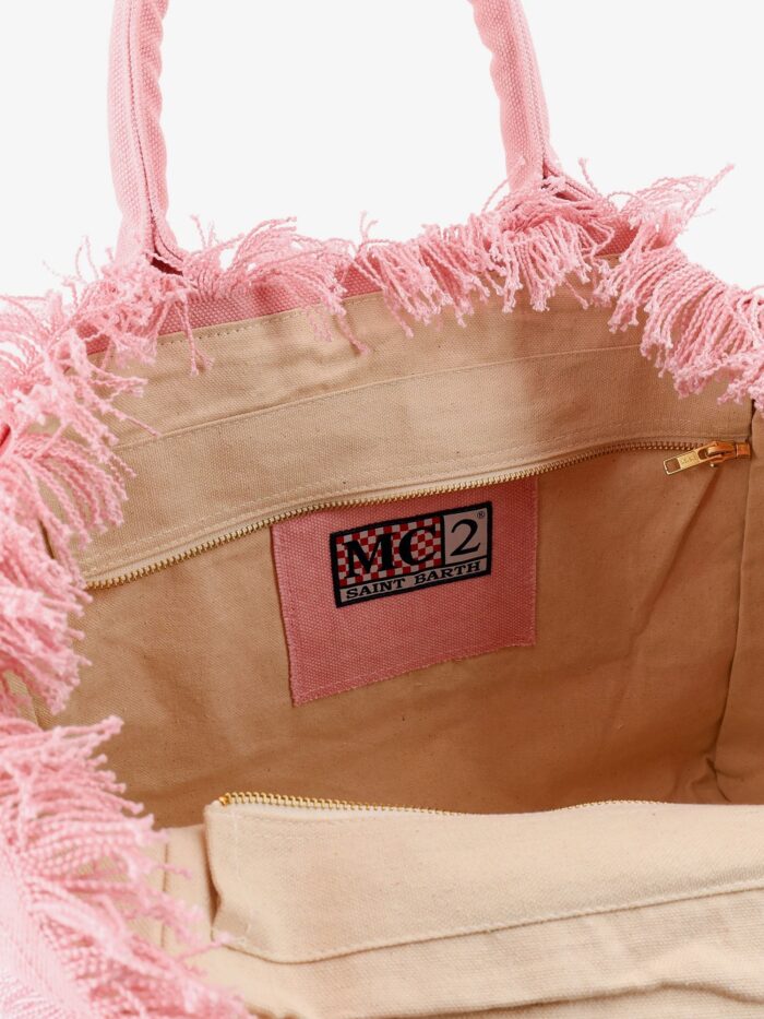 MC2 SAINT BARTH Vanity Canvas Shoulder Bag With Front Logo