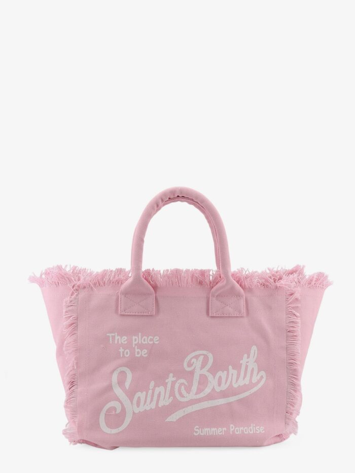 MC2 SAINT BARTH Vanity Canvas Shoulder Bag With Front Logo Print