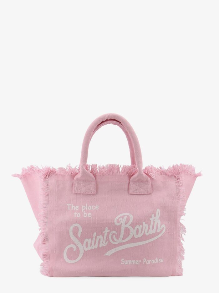MC2 SAINT BARTH Vanity Canvas Shoulder Bag With Front Logo Print