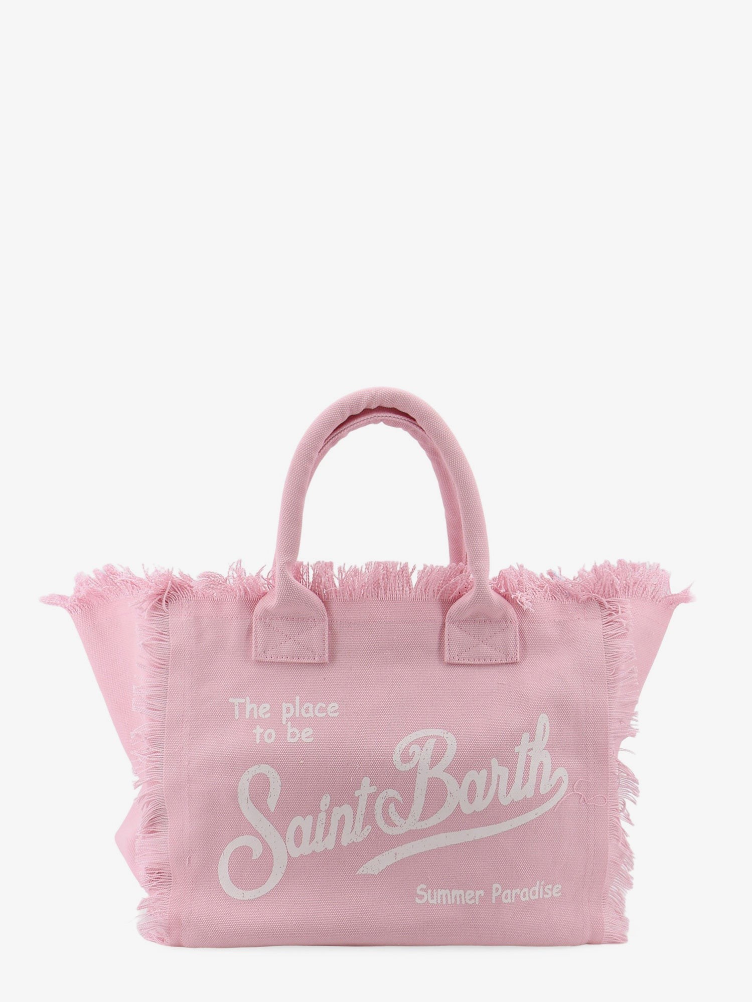 MC2 SAINT BARTH Vanity Canvas Shoulder Bag With Front Logo Print
