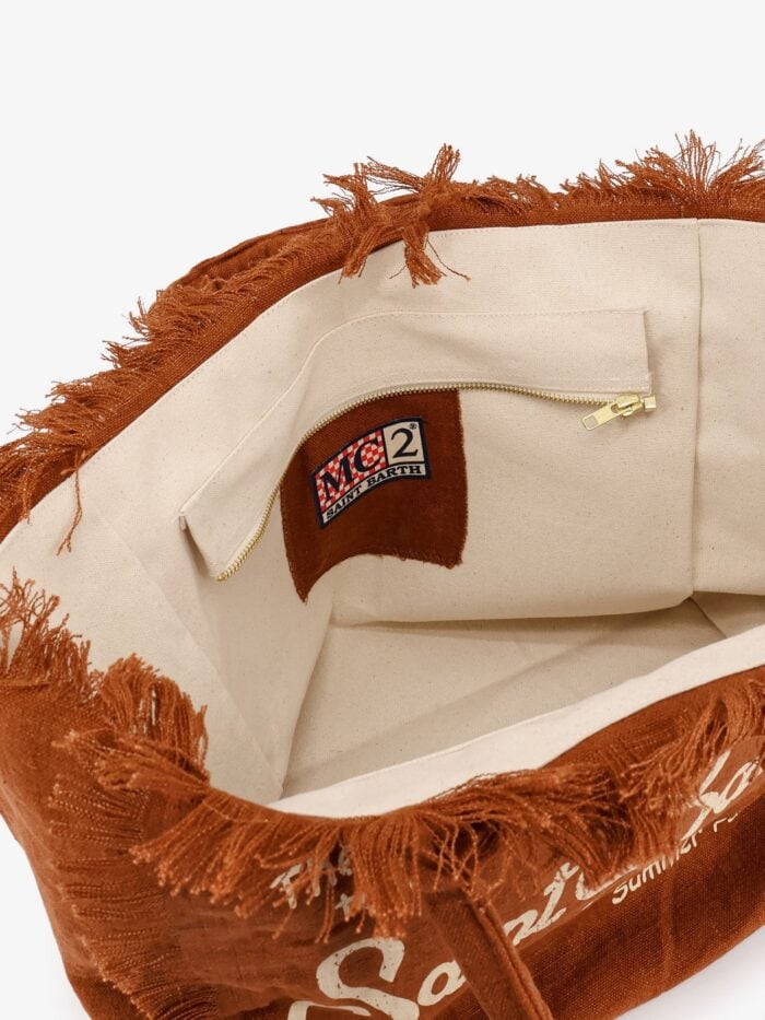 MC2 SAINT BARTH Vanity Linen Shoulder Bag
