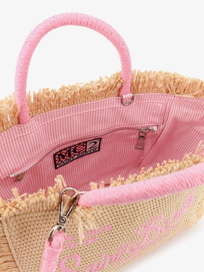 MC2 SAINT BARTH Vanity Raffia  Handbag