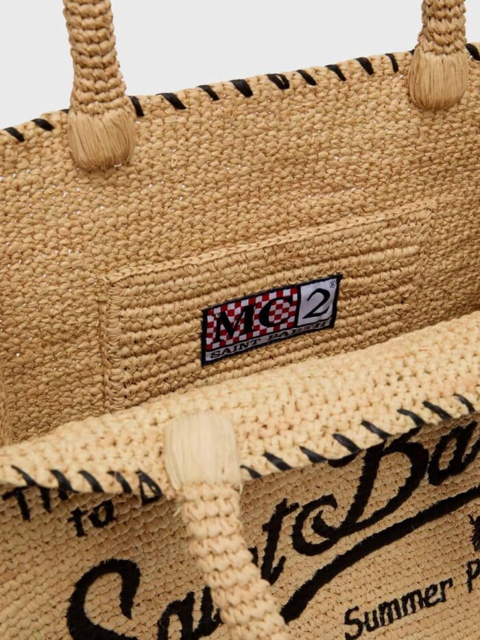 MC2 SAINT BARTH Vanity Raffia Shoulder Bag