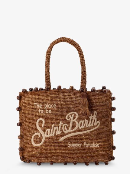 MC2 SAINT BARTH Vanity Raffia Shoulder Bag