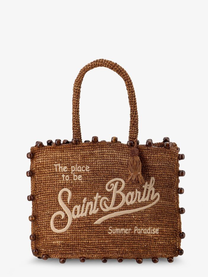 MC2 SAINT BARTH Vanity Raffia Shoulder Bag