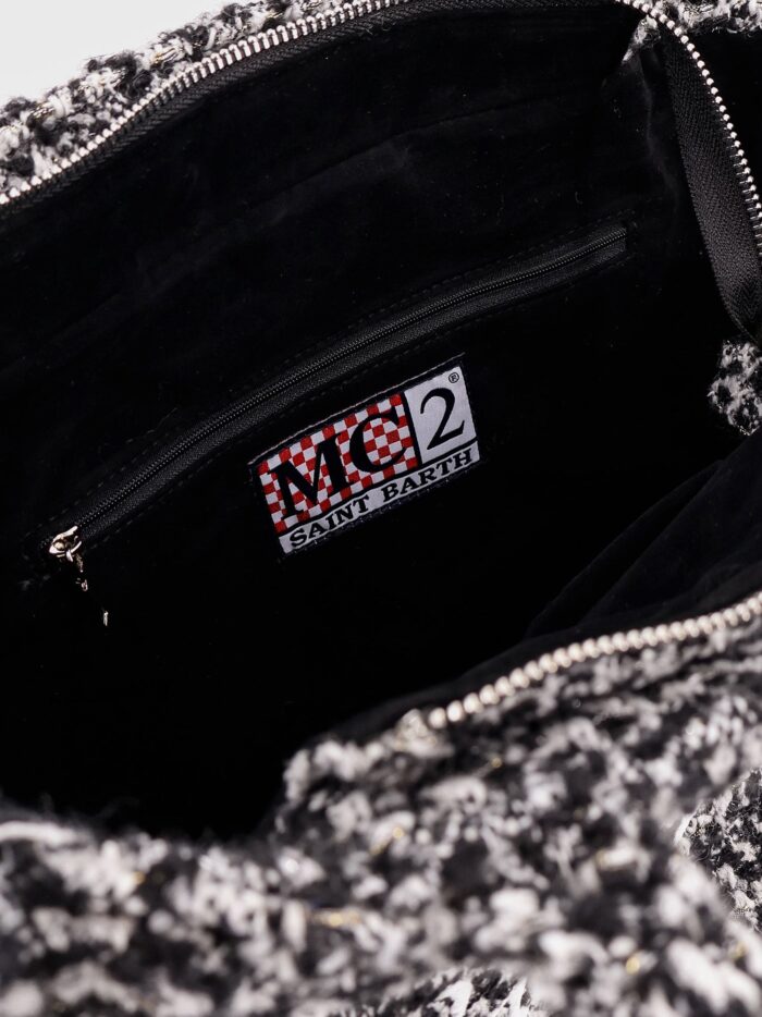 MC2 SAINT BARTH Vanity Tweed Wool Blend Shoulder Bag
