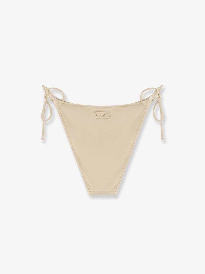MC2 SAINT BARTH Virgo Shiny Bikini Slip With Logo Detail