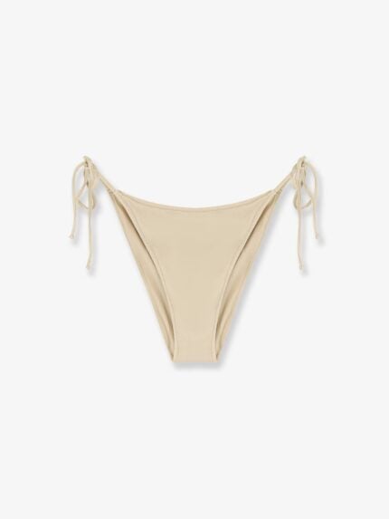 MC2 SAINT BARTH Virgo Shiny Bikini Slip With Logo Detail