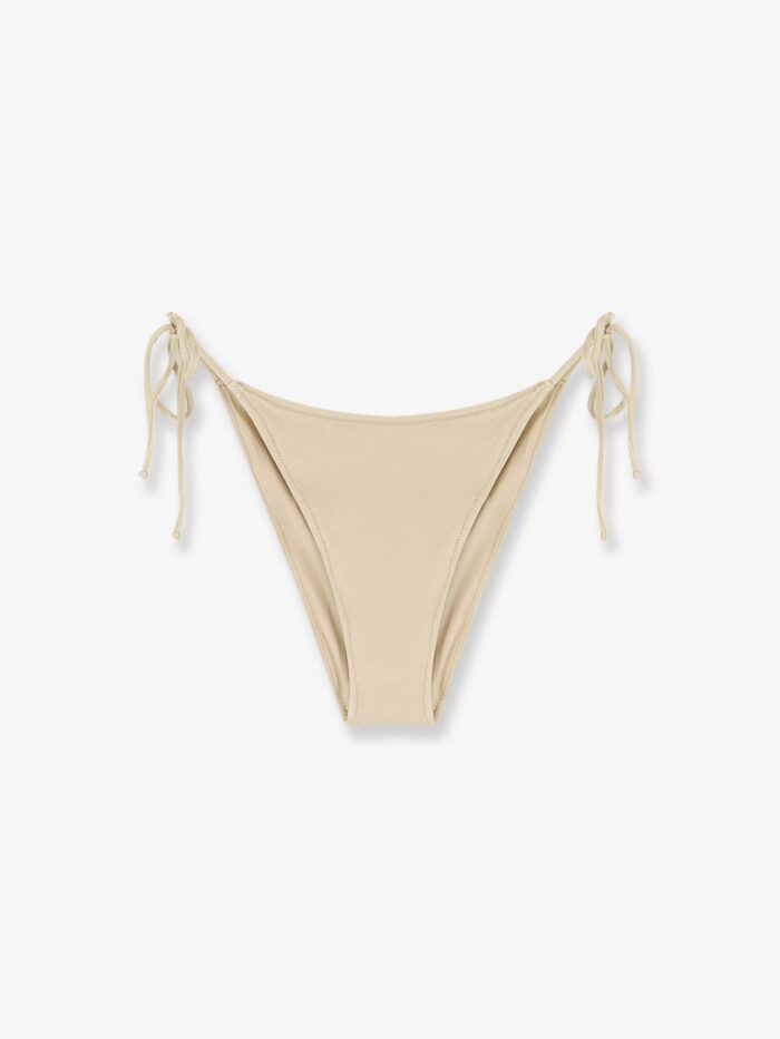 MC2 SAINT BARTH Virgo Shiny Bikini Slip With Logo Detail