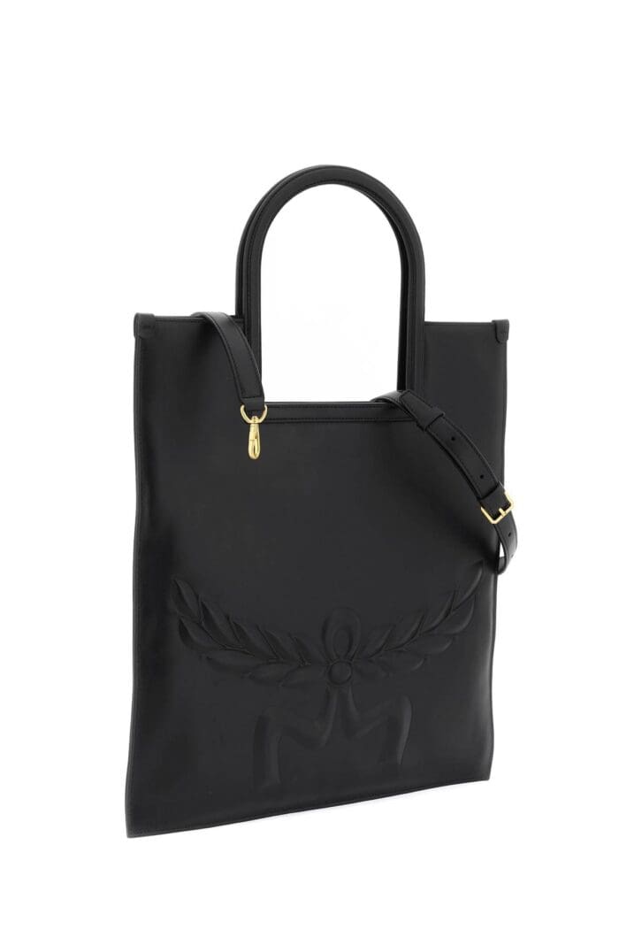 MCM Aren Fold Nappa Leather Tote Bag