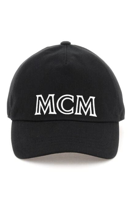 MCM Baseball Cap With Embroidered Logo