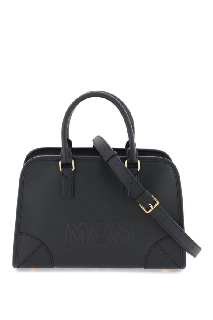 mcm medium aren boston bowling bag MCM Medium Aren Boston Bowling Bag