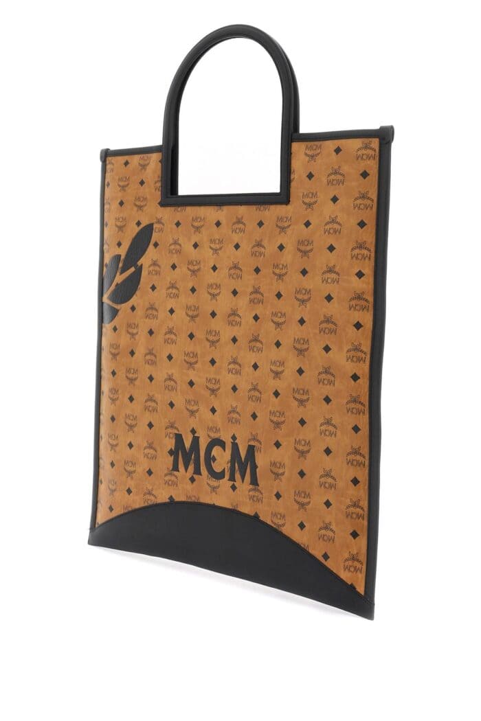 MCM Mega Laurel Visetos Tote Bag