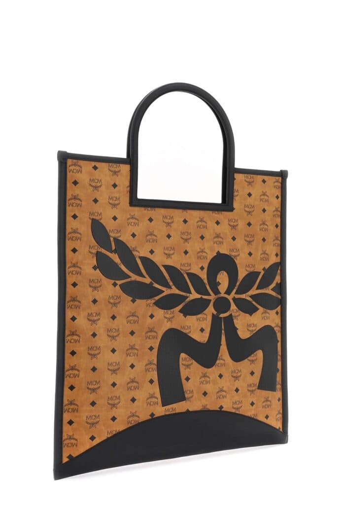 MCM Mega Laurel Visetos Tote Bag
