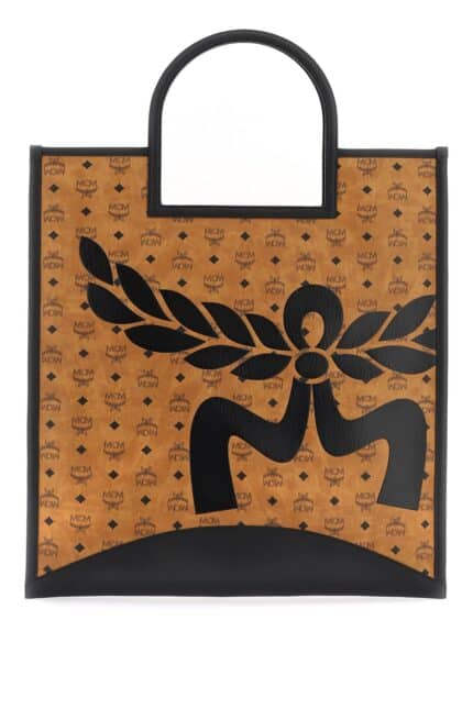 MCM Mega Laurel Visetos Tote Bag