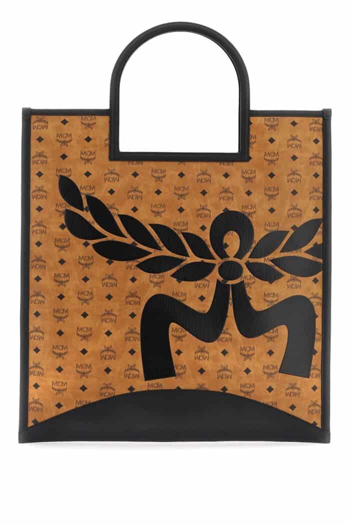 MCM Mega Laurel Visetos Tote Bag