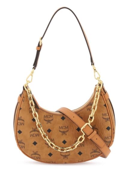 MCM Small Aren Hobo Shoulder Bag