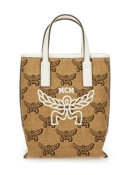 MCM TOTE BAG WITH EMBROIDERY