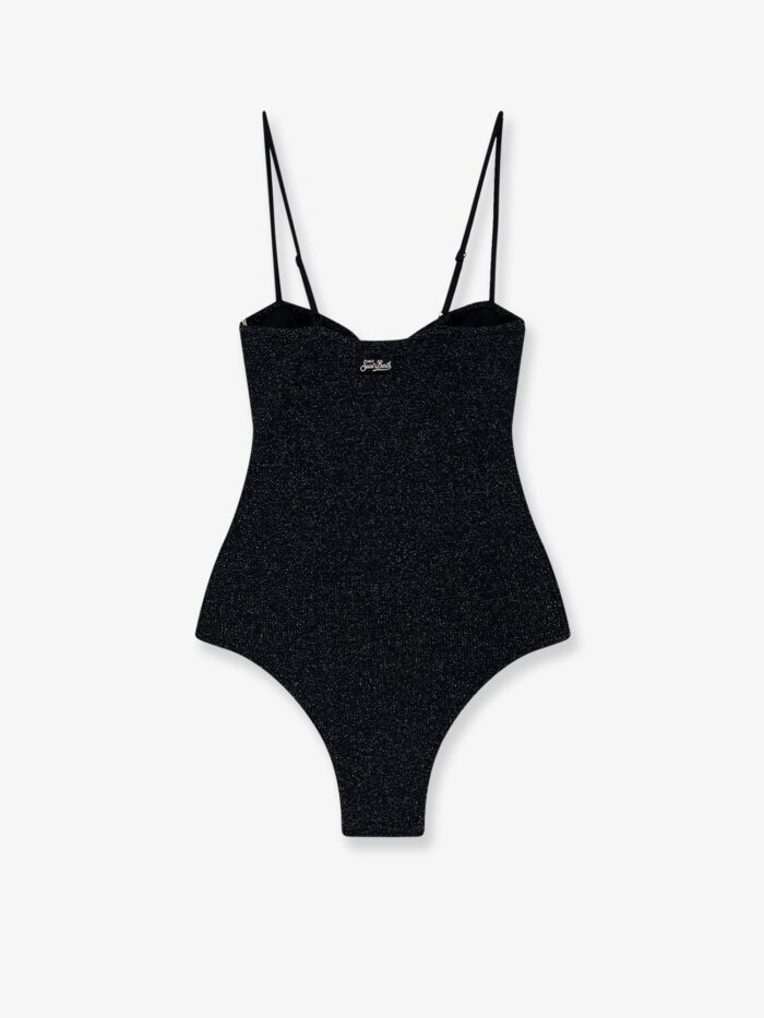 Mc2 Saint Barth Medea One-piece Lurex Fabric Swimsuit